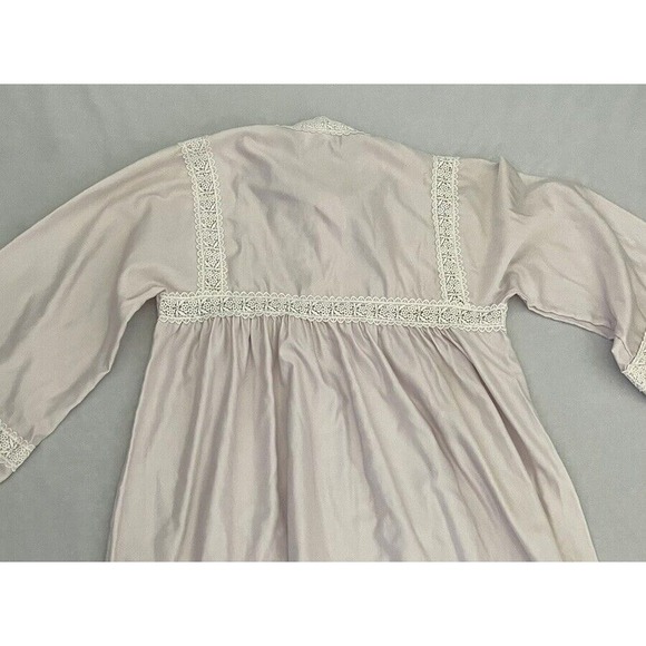 Julie Slumbertogs Womens Size S/P Vintage Satin Lace long Pink Nightgown - Picture 14 of 16